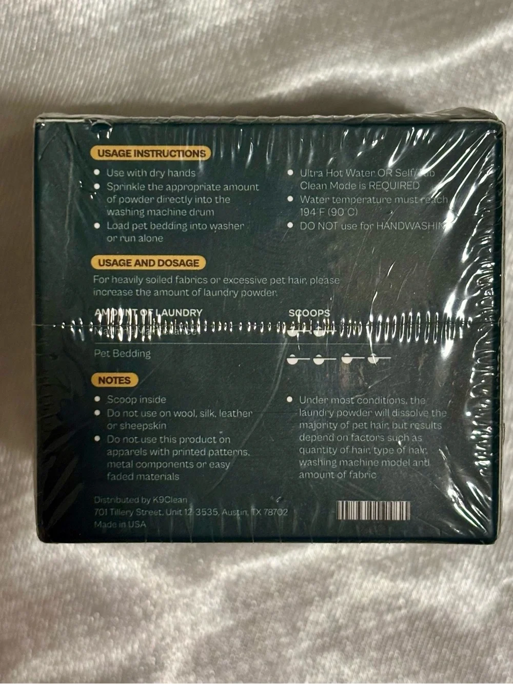 Source Unknown Hair Dissolving Laundry Powder